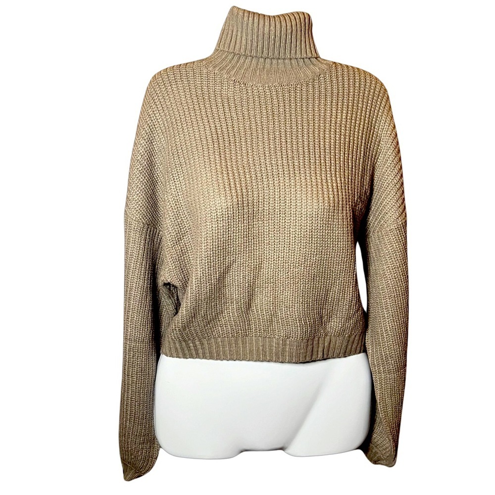 Zaful Ribbed Crop Turtleneck Size Medium - NWT - Picture 5 of 7
